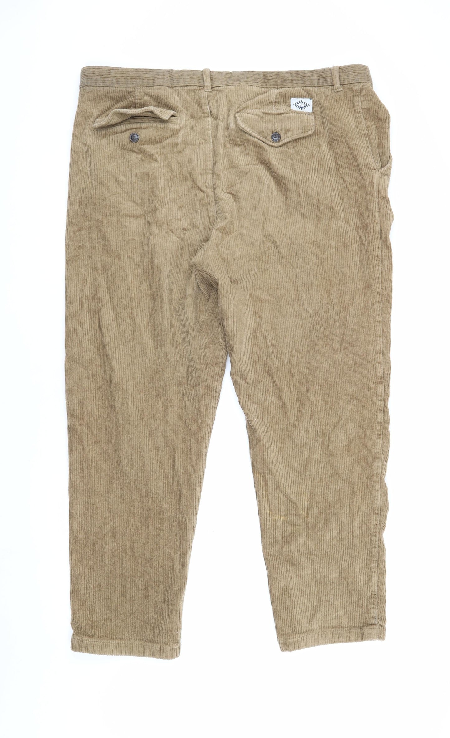 Mens UK Size 40 Union Works  Casual Brown Trousers