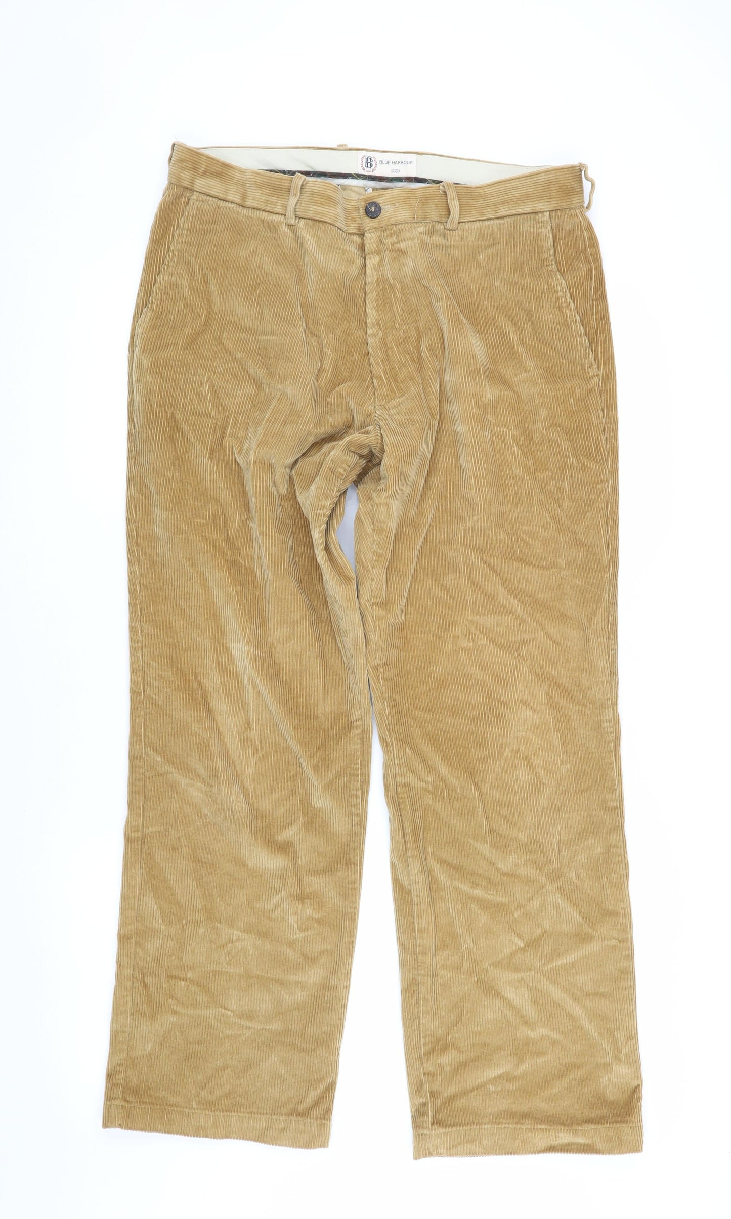 Marks and Spencer Men's Beige Corduroy Trousers 34R