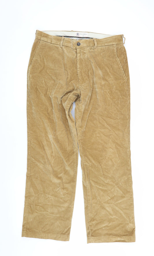 Marks and Spencer Men's Beige Corduroy Trousers 34R