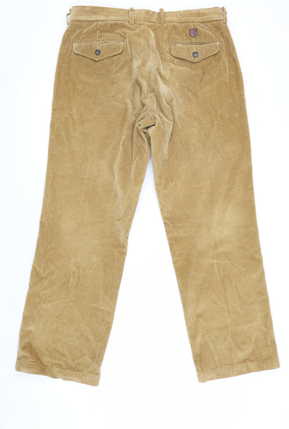 Marks and Spencer Men's Beige Corduroy Trousers 34R