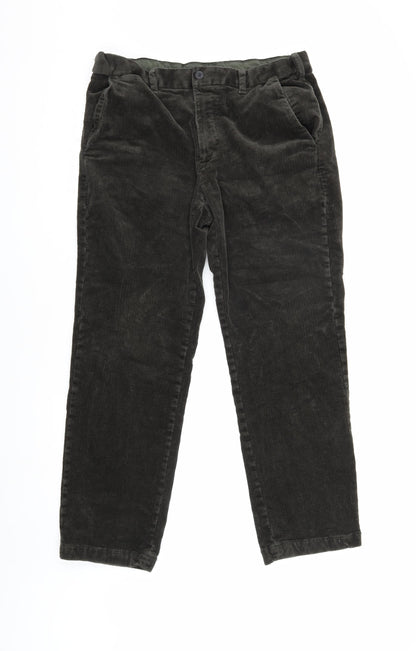 Marks and Spencer Men's Black Corduroy Trousers