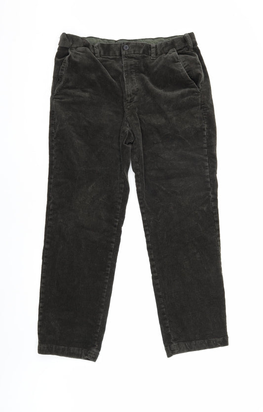 Marks and Spencer Men's Black Corduroy Trousers