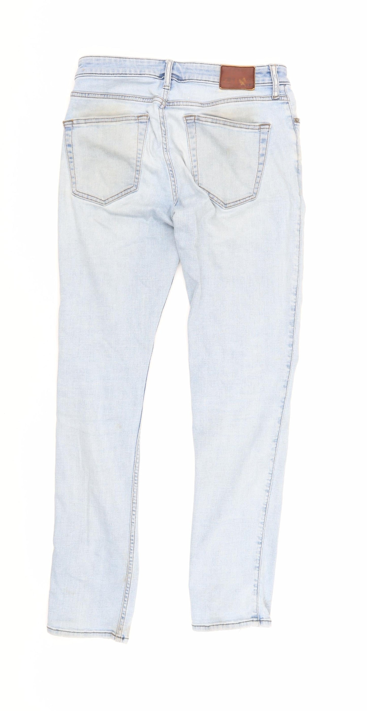 Abercrombie & Fitch Men's Blue Straight Jeans M