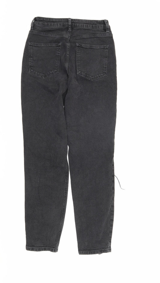ASOS Men’s Black Distressed Straight Jeans, Size 28/32