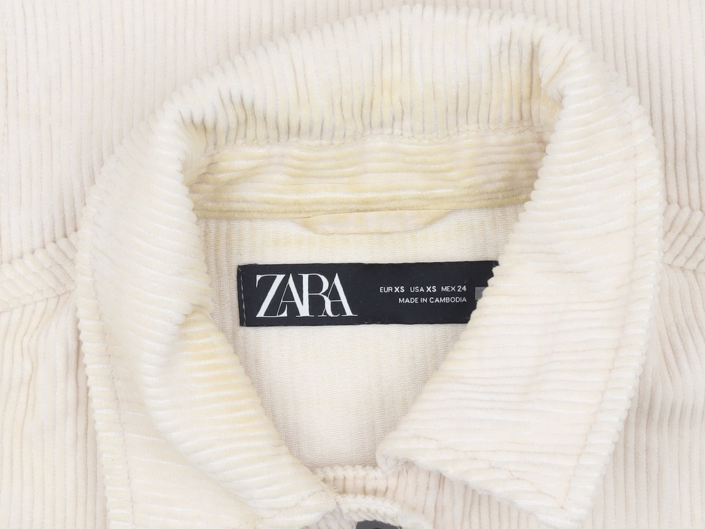 Womens UK Size XS Zara Beige