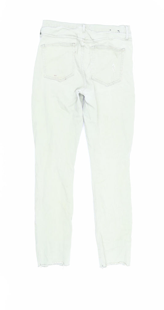 Gap Women’s Grey Jegging Jeans Size 8, Distressed Style