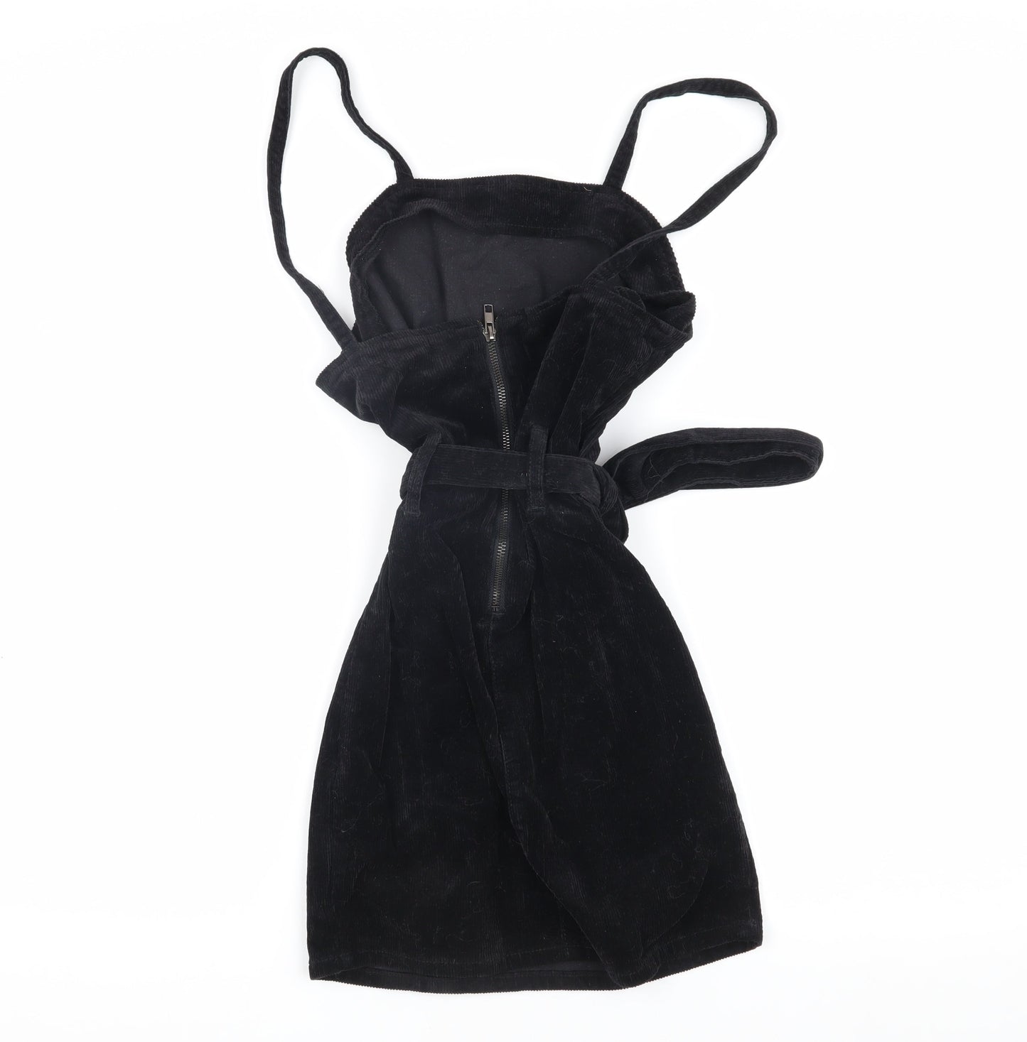 PrettyLittleThing Black Corduroy Women's Dress Size 6