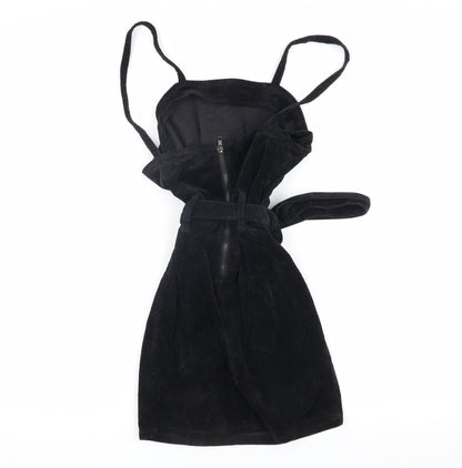 PrettyLittleThing Black Corduroy Women's Dress Size 6