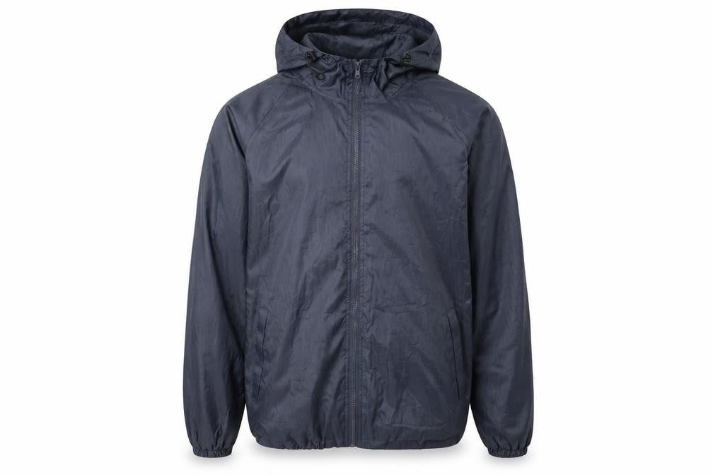 Mens UK Size L Outdoor Sportswear Blue Windbreaker Coat