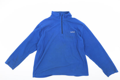 Mens UK Size XL Regatta Blue 1/4 Zip Sweatshirt