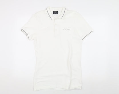 McKenzie Men's White Polo Shirt, Size S, Casual Cotton