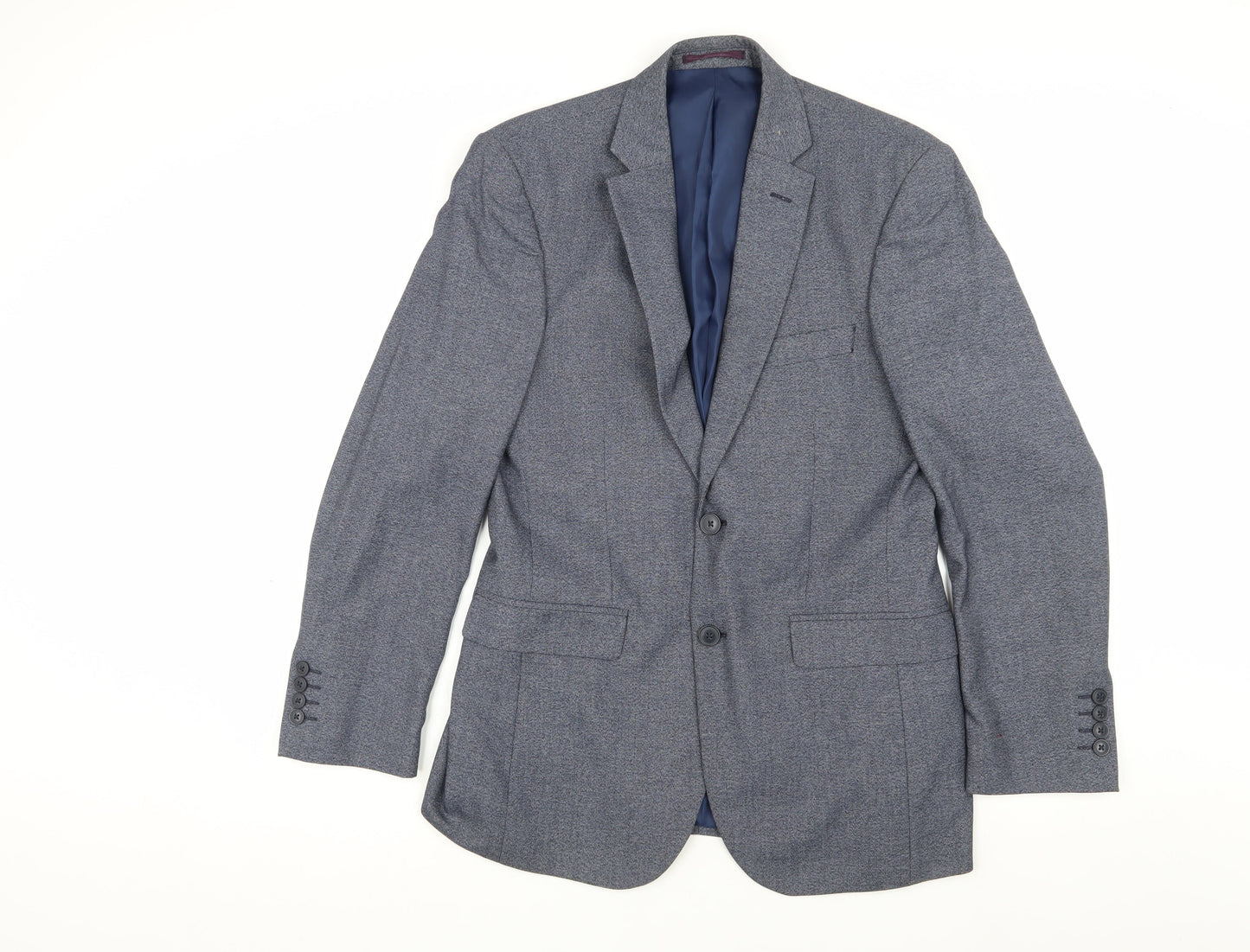 Mens UK Size 38 Moss Esq. Regular Blue Suit Jacket