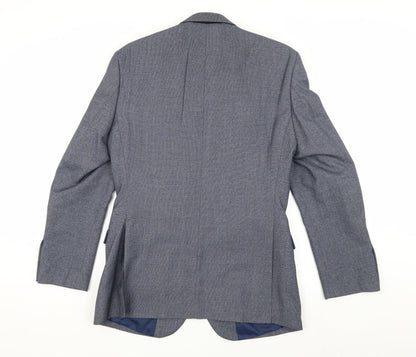 Mens UK Size 38 Moss Esq. Regular Blue Suit Jacket