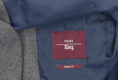 Mens UK Size 38 Moss Esq. Regular Blue Suit Jacket