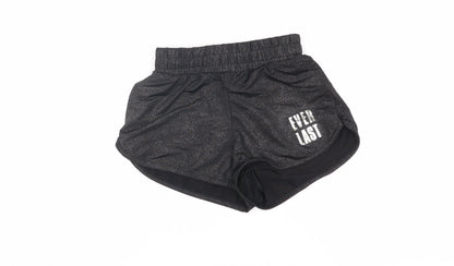 Everlast Girls Black Activewear Shorts Age 7-8