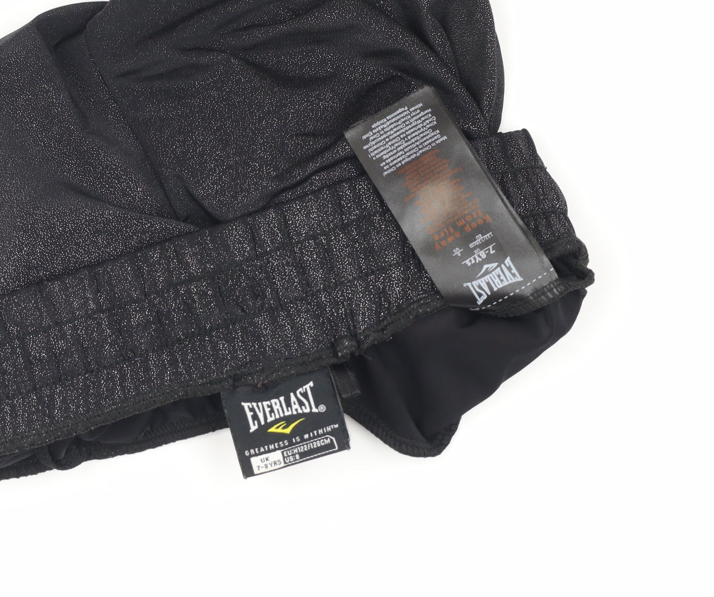 Everlast Girls Black Activewear Shorts Age 7-8