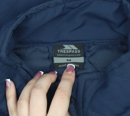 Mens UK Size M Trespass Blue Quilted Coat
