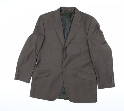 Mens UK Size 40 Daniel Hechter Regular Brown Suit Jacket