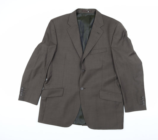 Mens UK Size 40 Daniel Hechter Regular Brown Suit Jacket