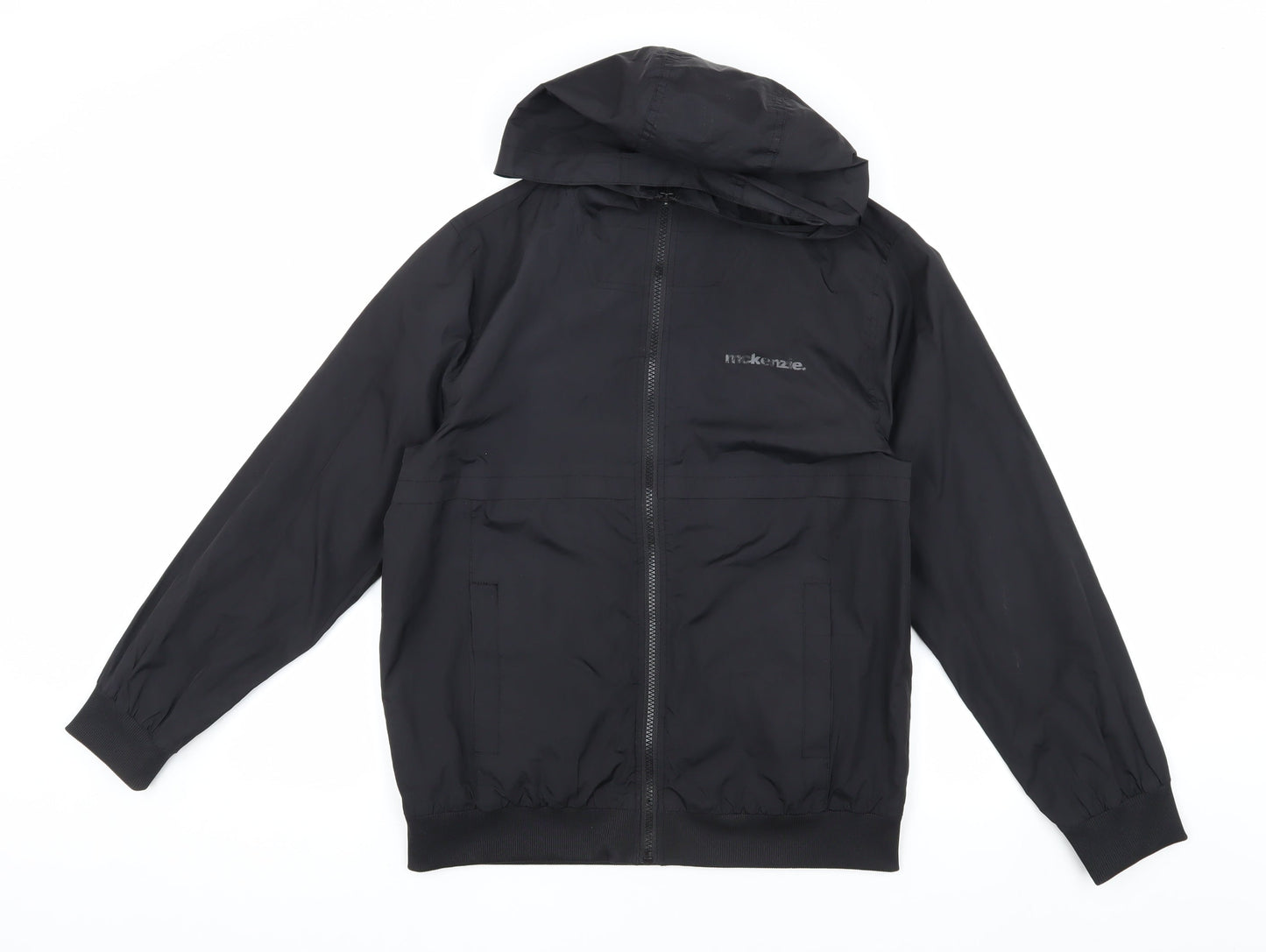 McKenzie Boys Black Jacket 2-3 Years Hooded Windbreaker