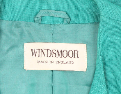 Windsmoor Women's Green Suit Jacket Size 10
