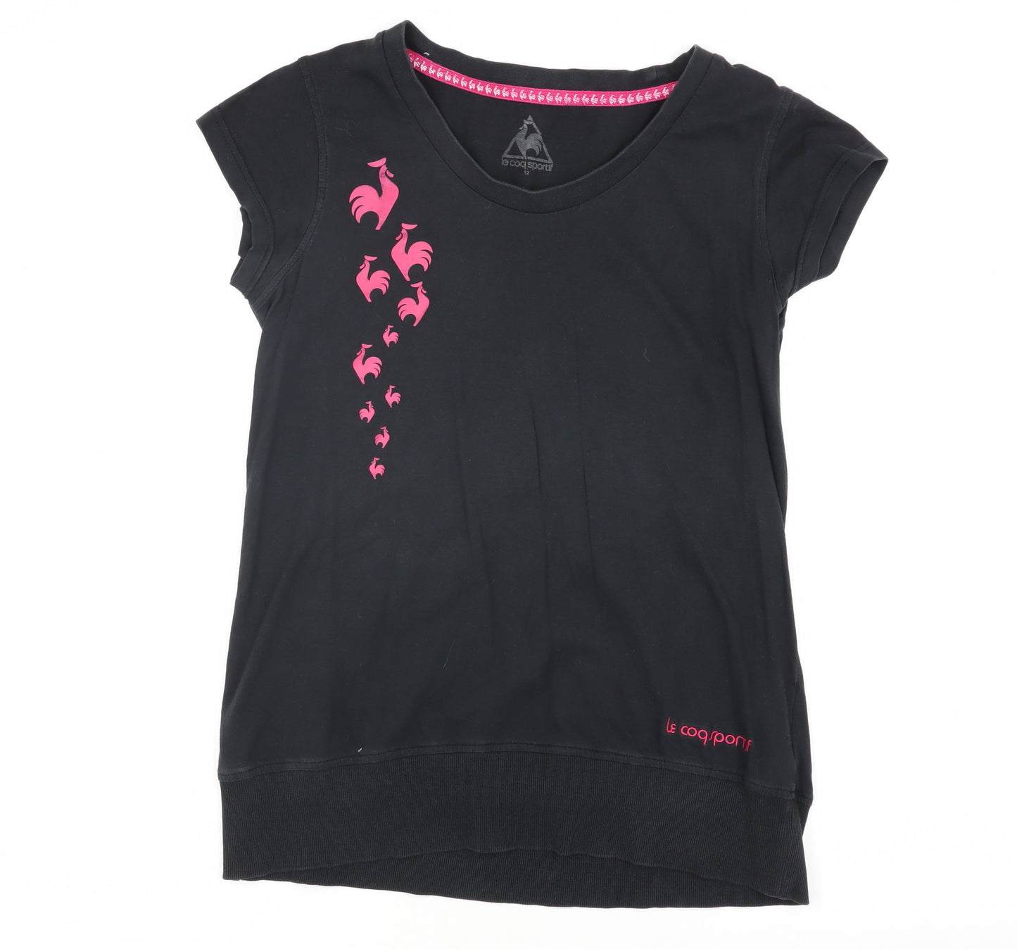 Le Coq Sportif Women’s Black T-Shirt Size 12