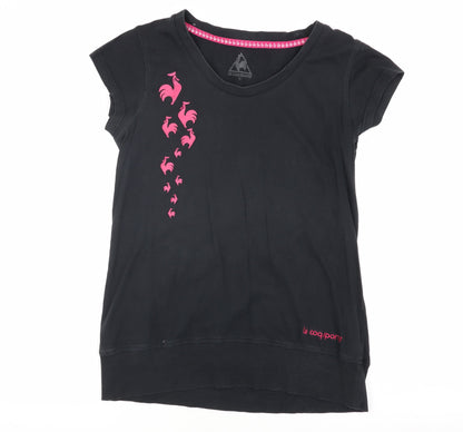 Le Coq Sportif Women’s Black T-Shirt Size 12