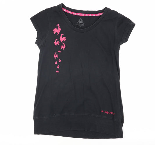 Le Coq Sportif Women’s Black T-Shirt Size 12