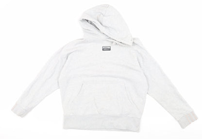Adidas Womens Grey Pullover Hoodie XS Logo Casual