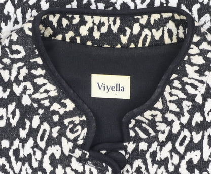 Womens UK Size 12 Viyella Black Basic Jacket