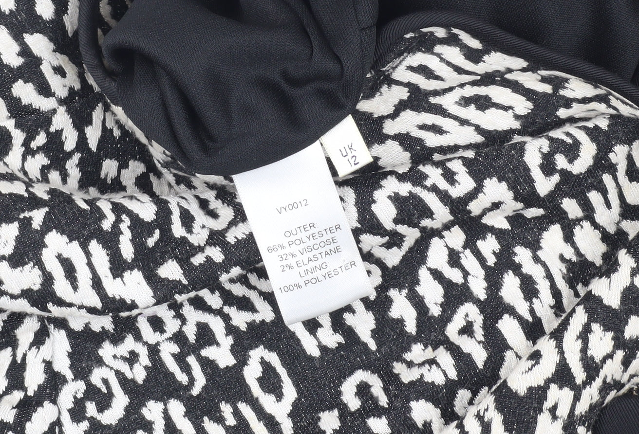Womens UK Size 12 Viyella Black Basic Jacket