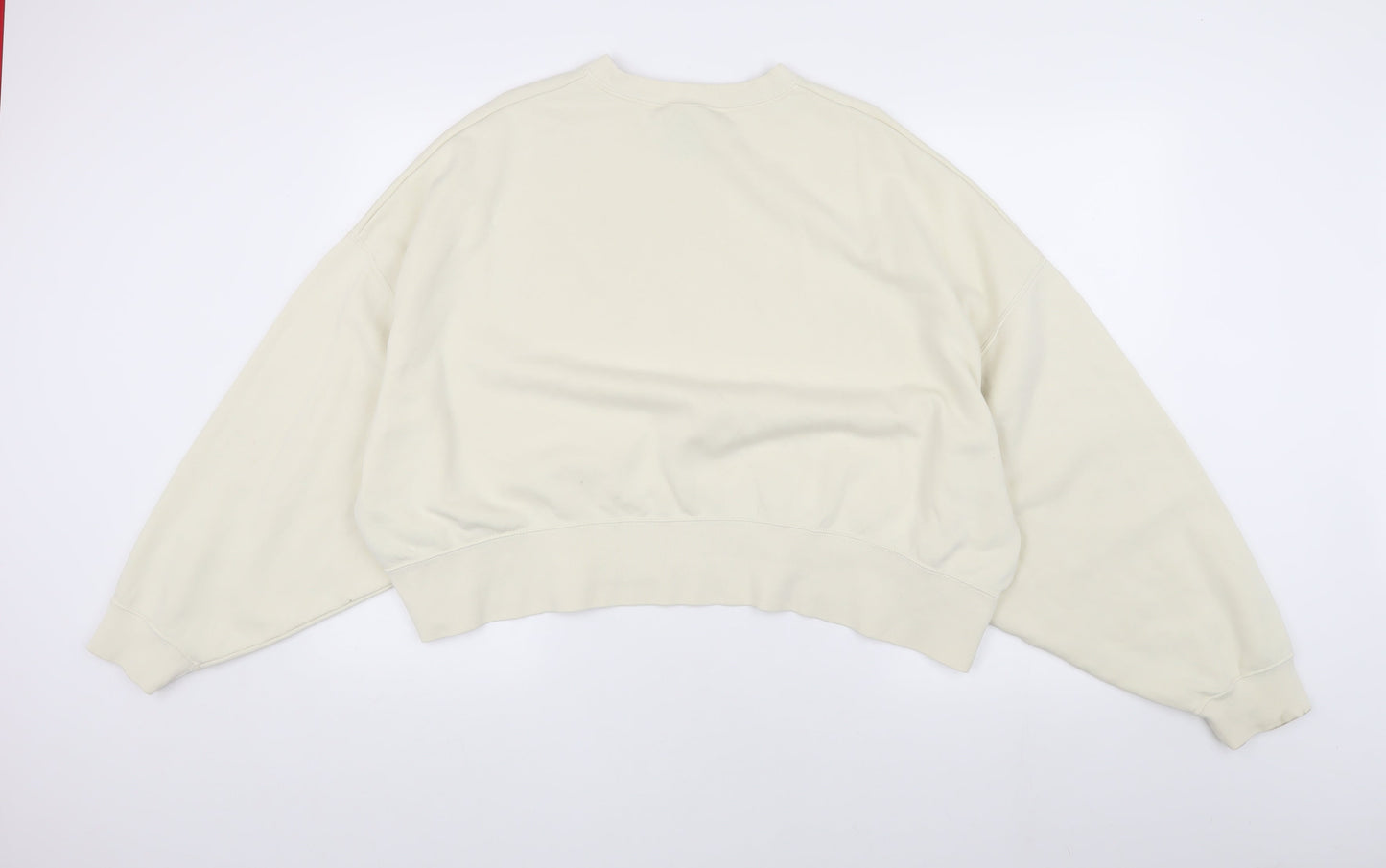 Nike Women's Ivory Pullover Sweatshirt, Size L, Logo Accent