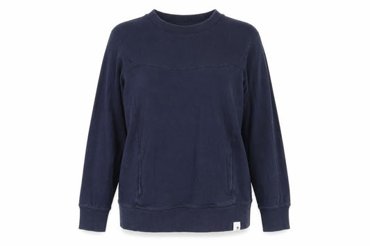 Front view of Adidas Women's Blue Pullover Sweatshirt, size 12