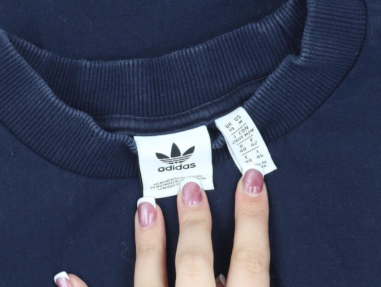 Adidas Women's Blue Pullover Sweatshirt Size 12