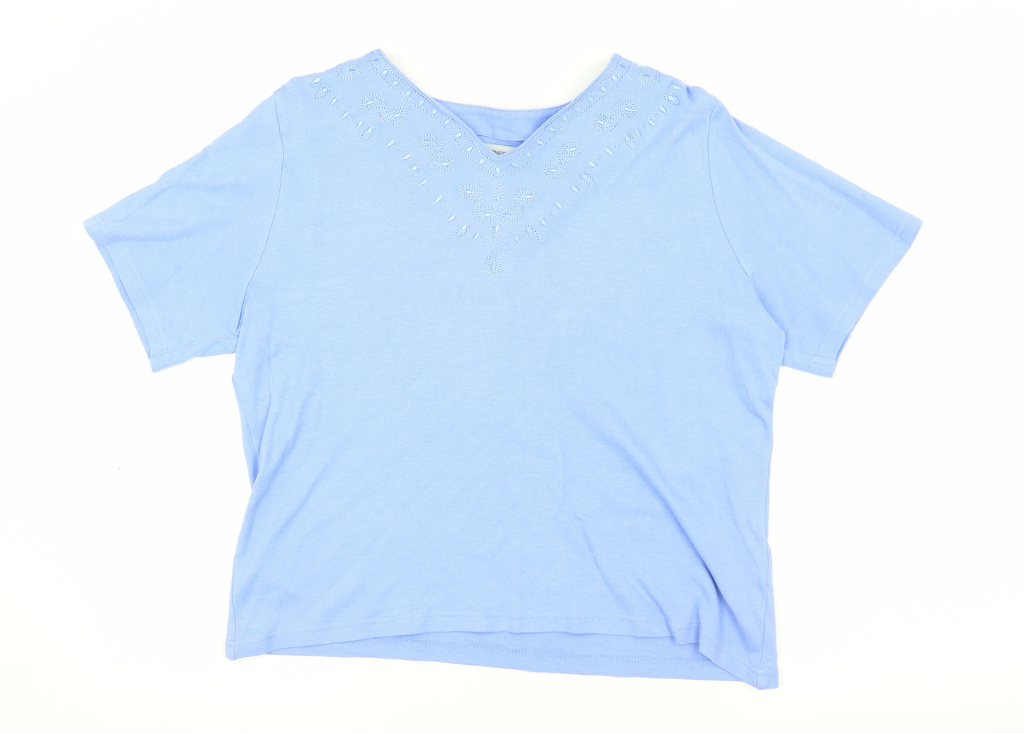Womens UK Size 10 Honor Millburn Blue  T-Shirt