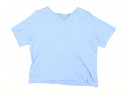 Womens UK Size 10 Honor Millburn Blue  T-Shirt