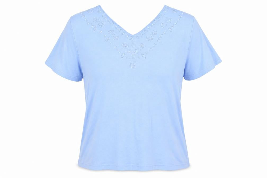 Womens UK Size 10 Honor Millburn Blue  T-Shirt