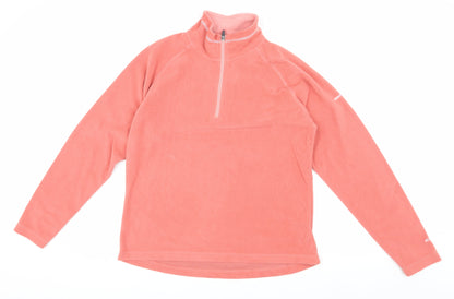 Trespass Pink Unisex XL Fleece Sweatshirt 1/2 Zip