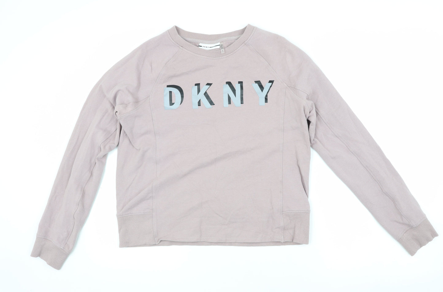 DKNY Women's Beige Logo Sweatshirt Size S