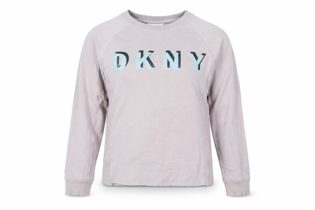 Womens UK Size S DKNY Beige Pullover Sweatshirt