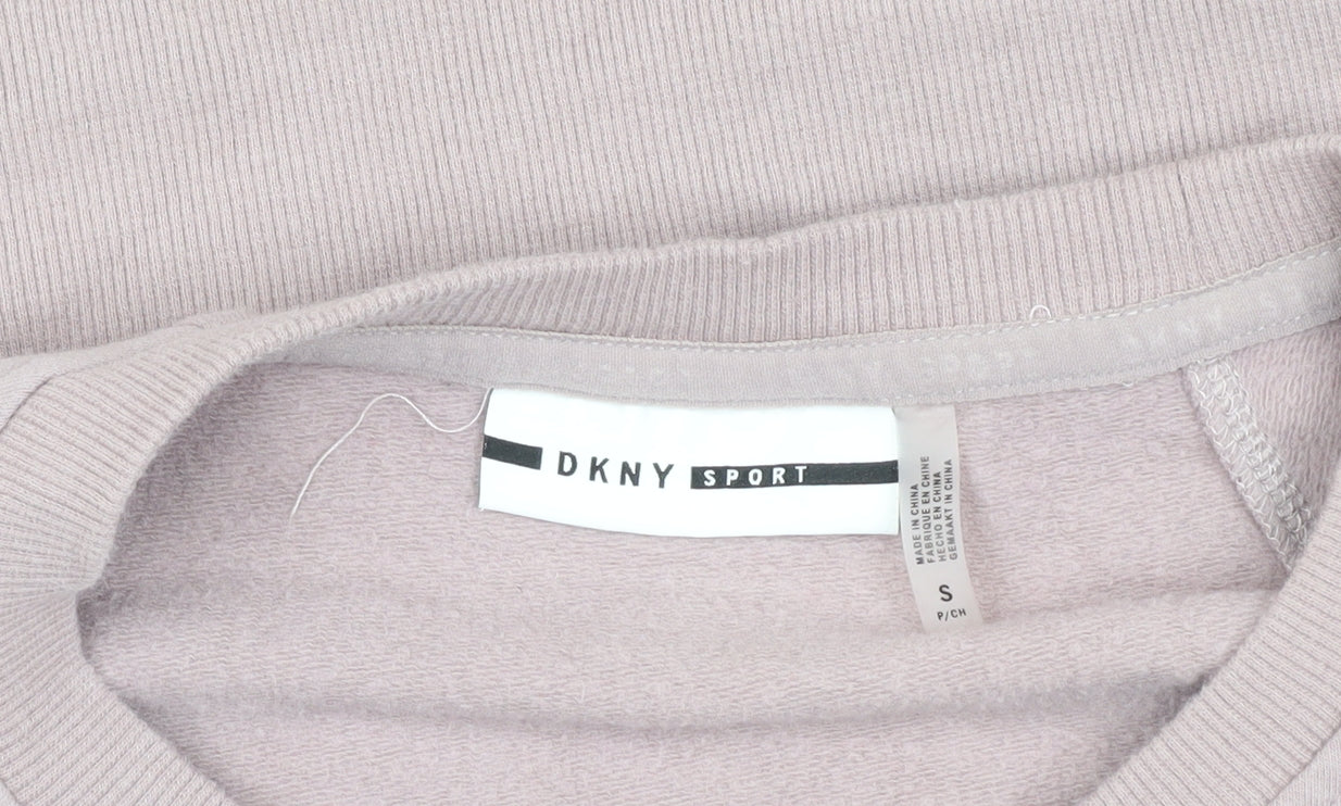 DKNY Women's Beige Logo Sweatshirt Size S
