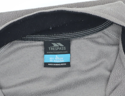 Mens UK Size L Trespass Grey 1/4 Zip Sweatshirt