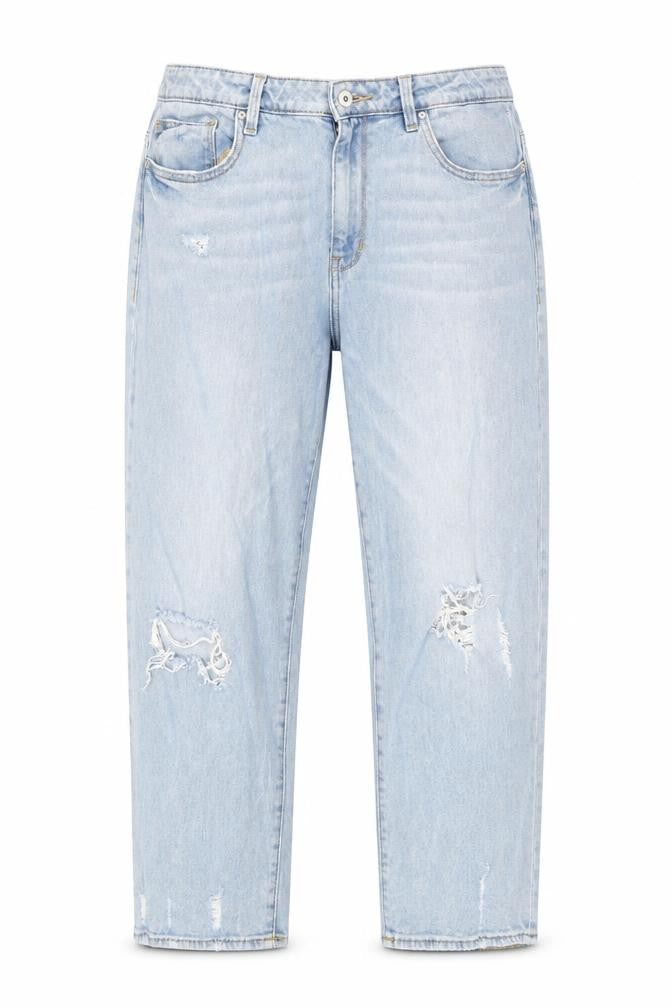 Womens UK Size 4 DKNY Relaxed Fit Boyfriend Blue Jeans