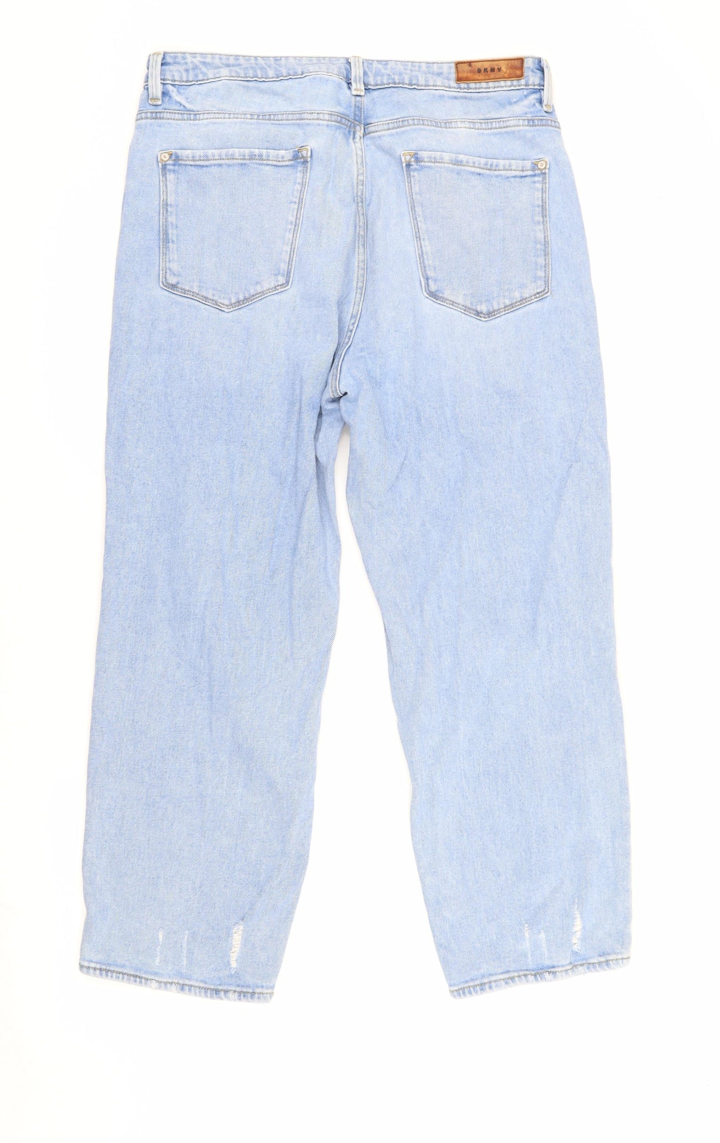 DKNY Women's Blue Boyfriend Jeans Size 4 Distressed