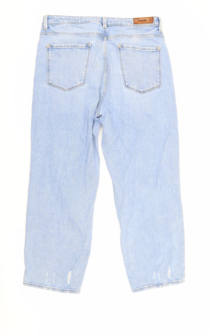 DKNY Women's Blue Boyfriend Jeans Size 4 Distressed