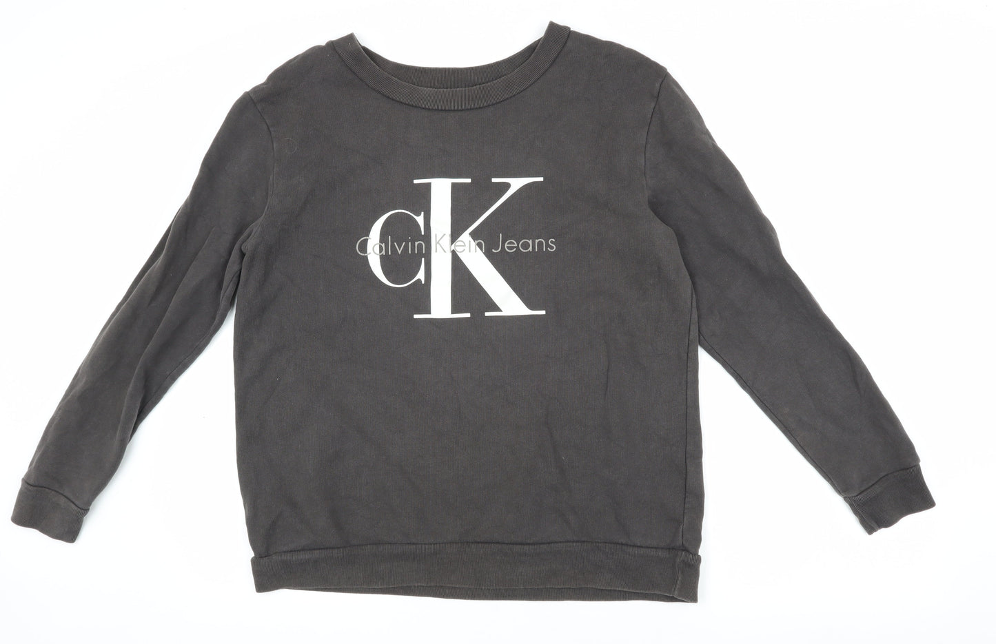 Mens UK Size S Calvin Klein Jeans Black Pullover Sweatshirt