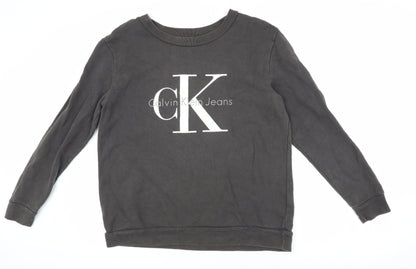Mens UK Size S Calvin Klein Jeans Black Pullover Sweatshirt