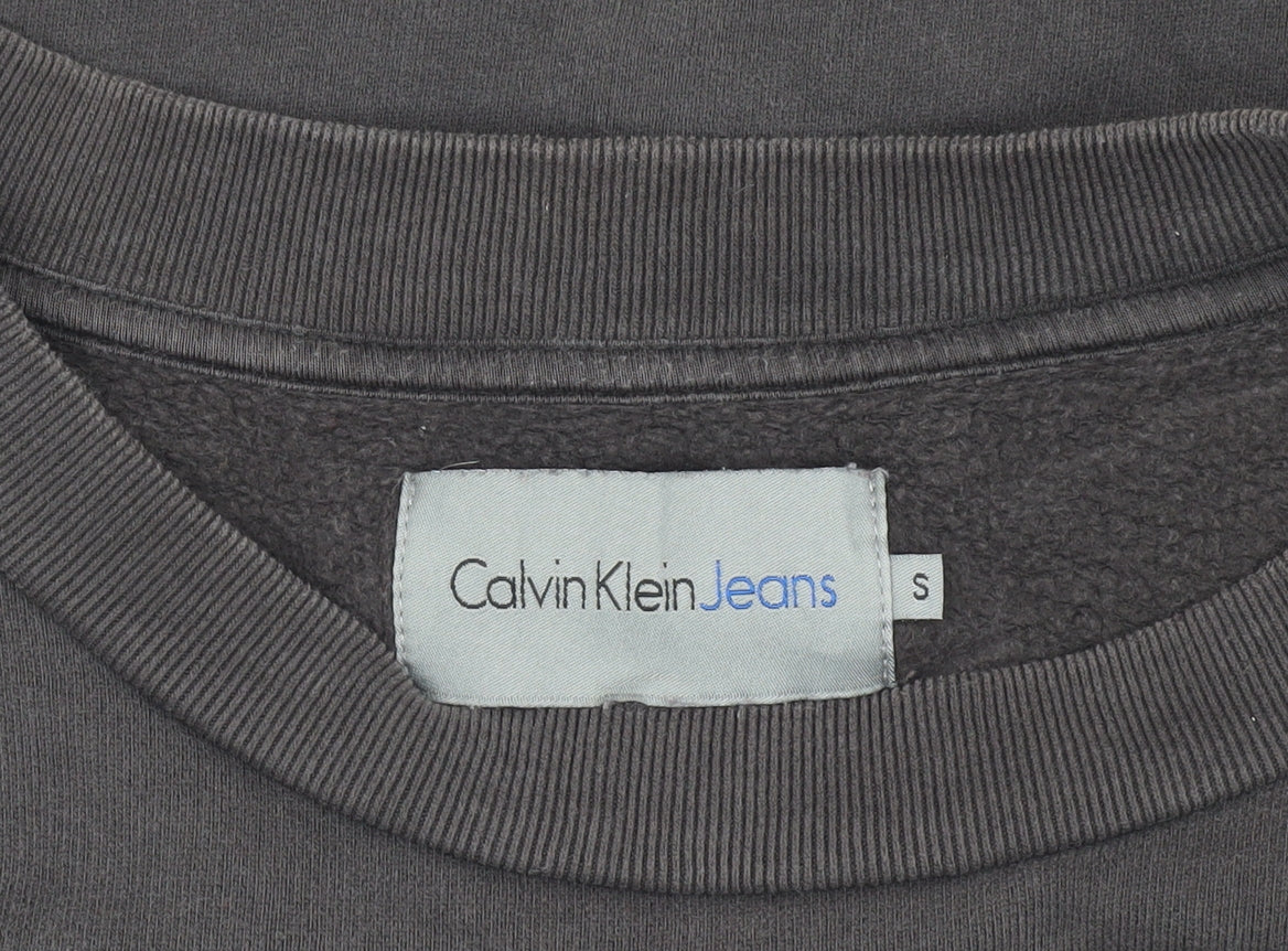Mens UK Size S Calvin Klein Jeans Black Pullover Sweatshirt