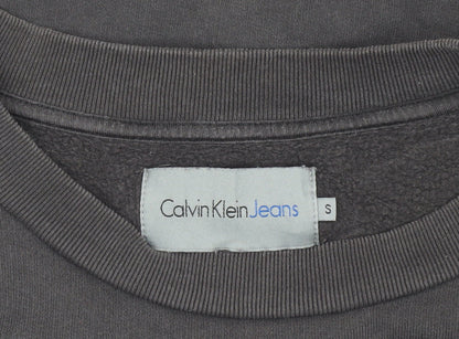 Mens UK Size S Calvin Klein Jeans Black Pullover Sweatshirt