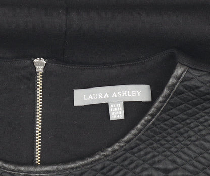 Laura Ashley Women's Black Quilted Blouse UK 12